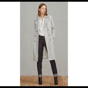 Levis Made and Crafted Wool/poly/cashmere heather grey coat size 1 (size S)